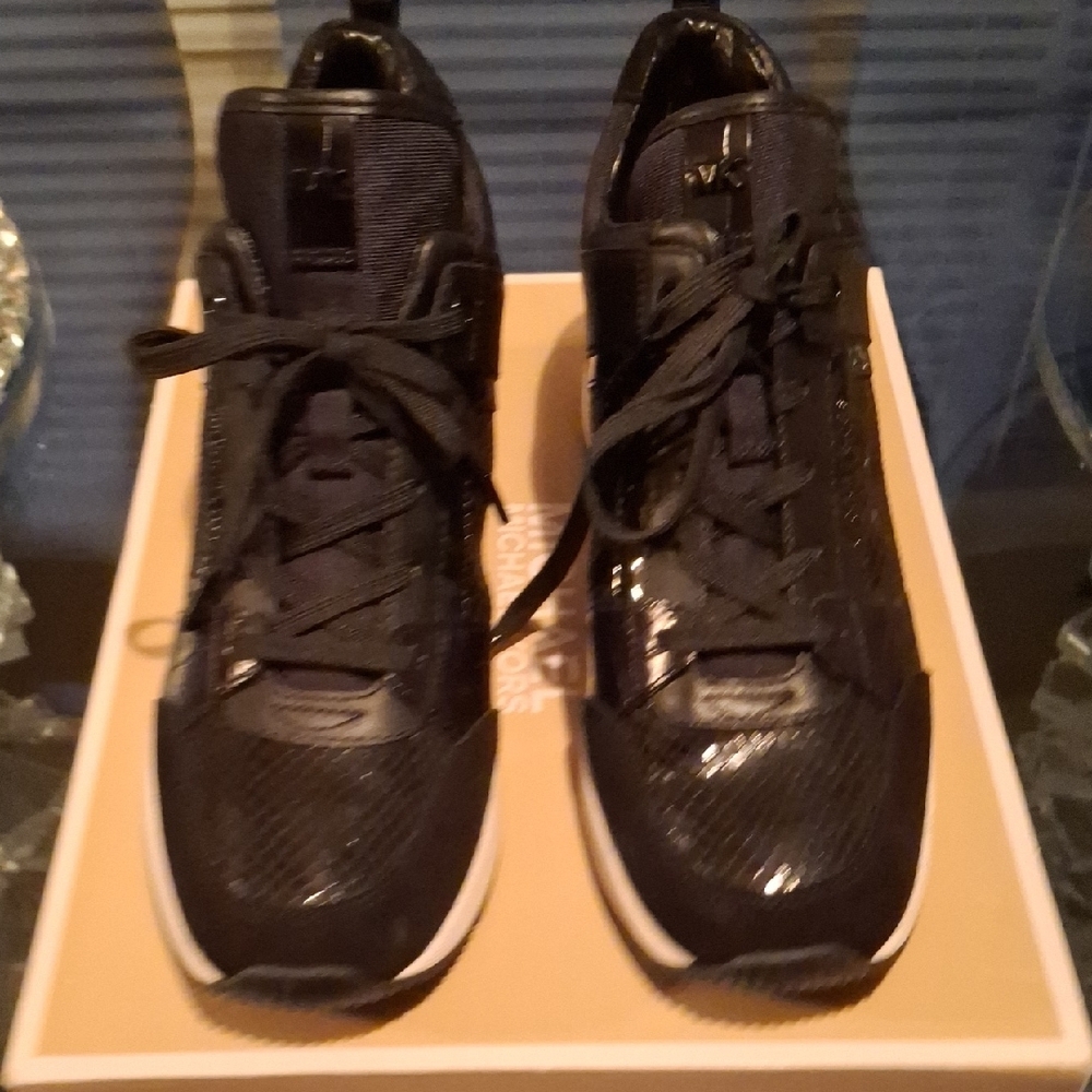 Michael Kors Black and White Sneakers - Picture 6 of 10